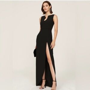 Amanda Uprichard Black Maxi Dress